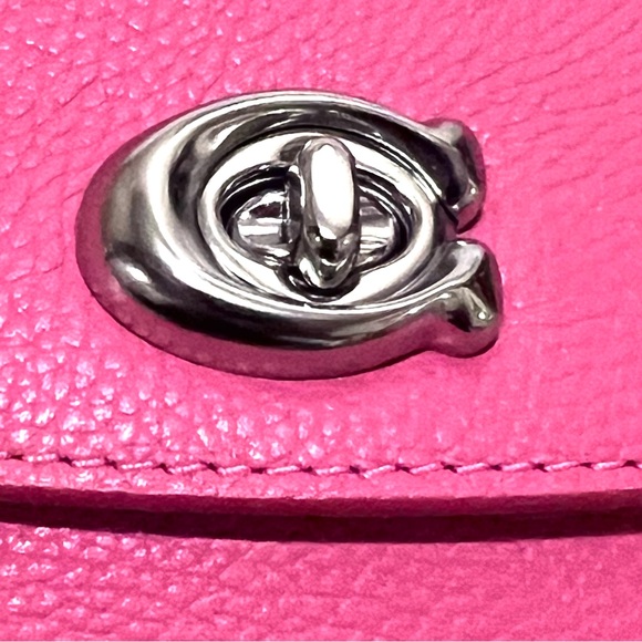 COACH Polished Pebble Leather Cassie Crossbody 19 Petunia - Picture 9 of 11